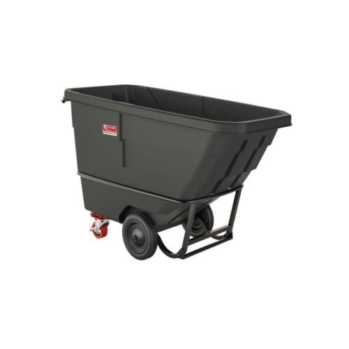 Suncast Comercial 3/4 yardas cúbicas, camión basculante de servicio estándar, negro